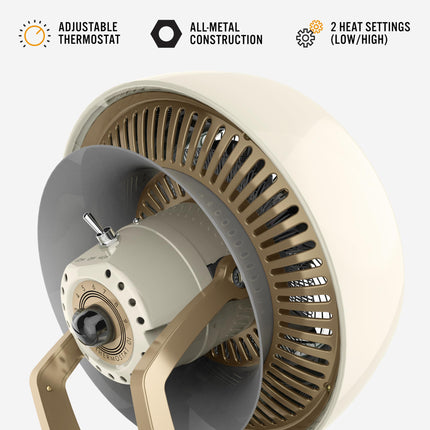 Motor with features highlighted on a white background