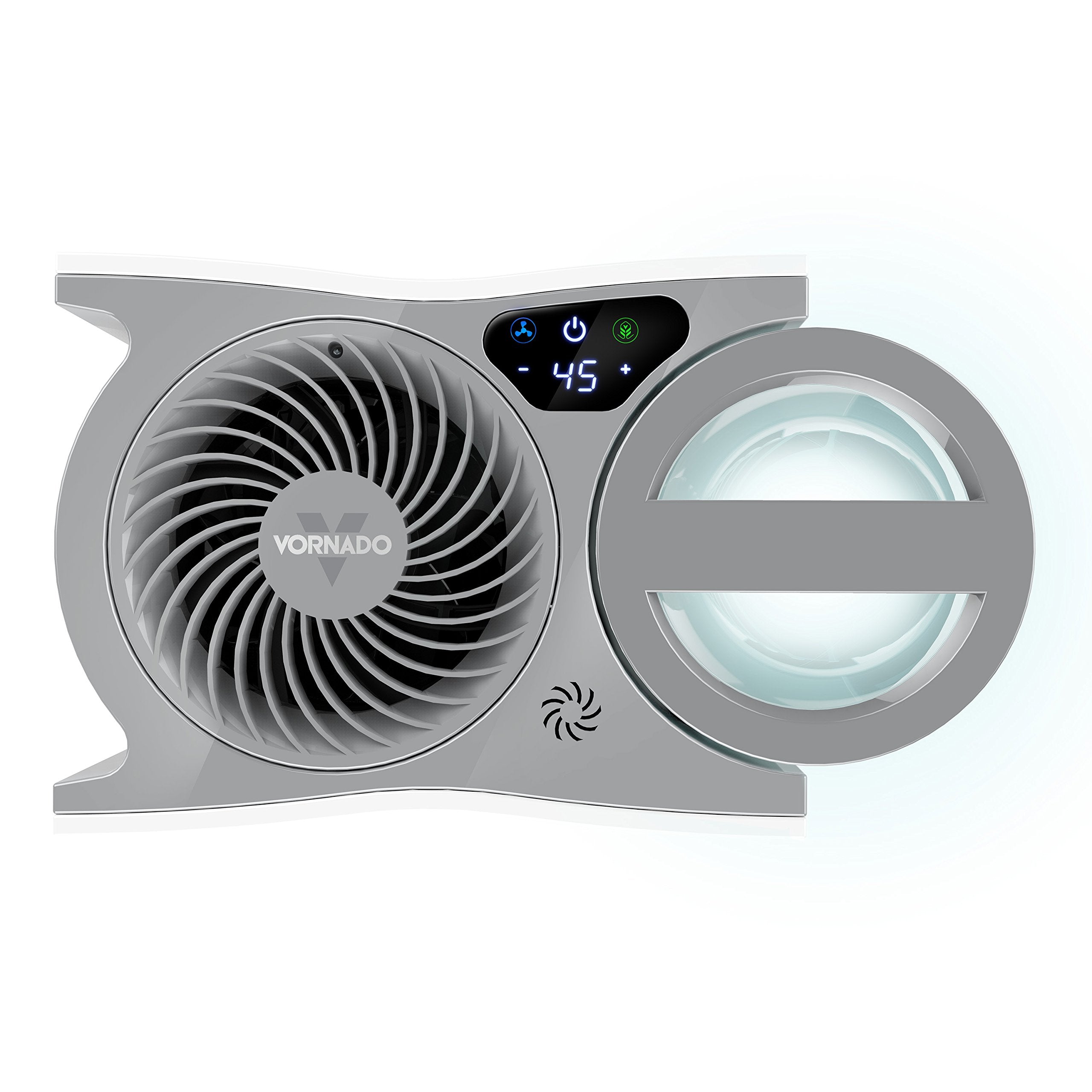 Vornado humidifier with digital display on a white background