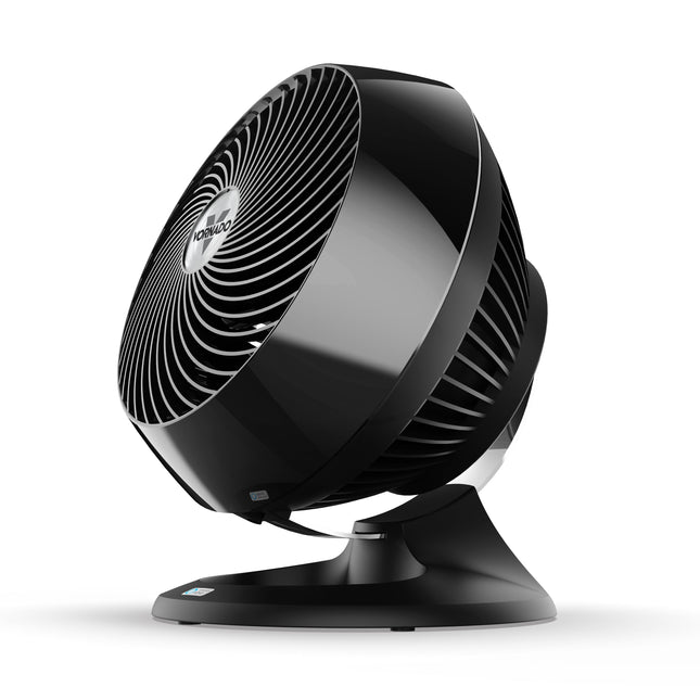 Black fan on a white background