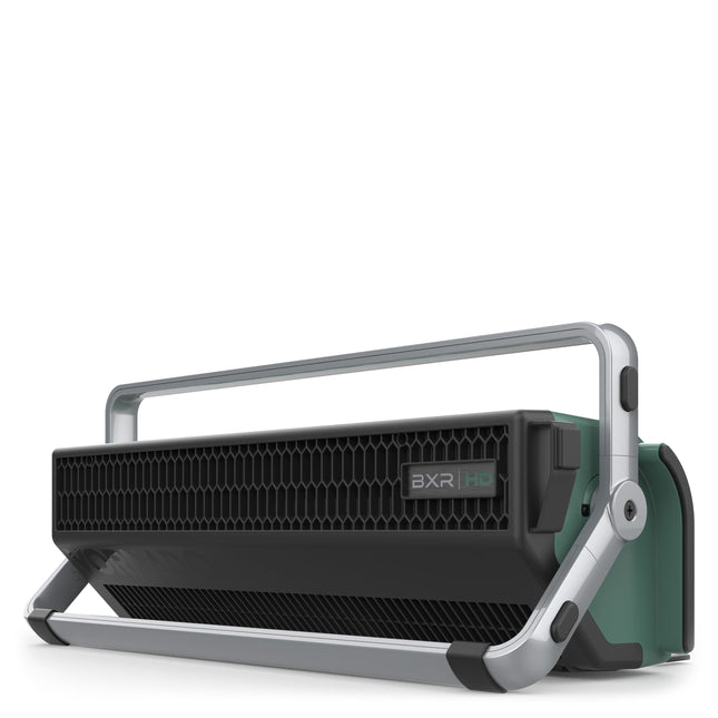 whole room circulator with 'BXR' branding on a white background