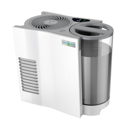 White and gray humidifier on a white background