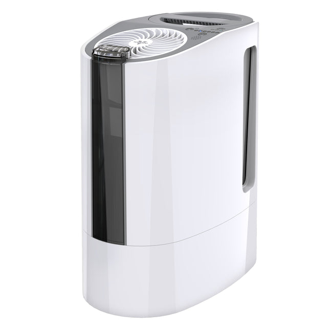 White and gray humidifier on a white background
