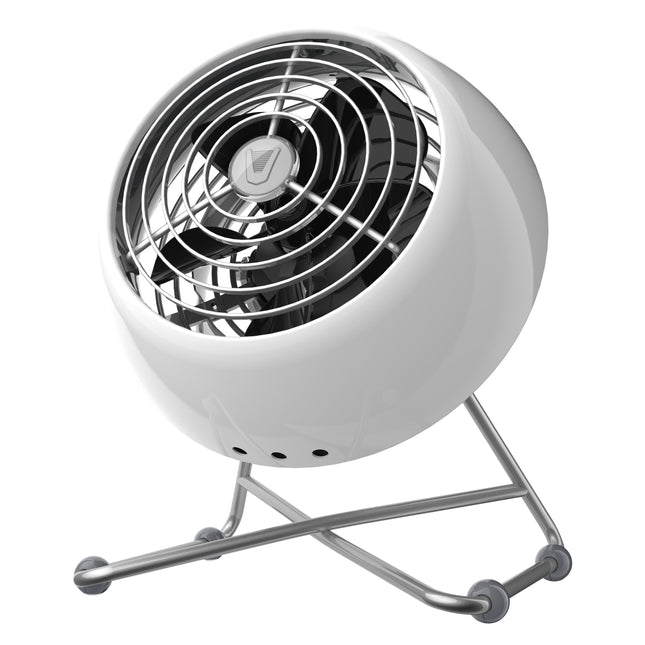White and silver fan on a white background