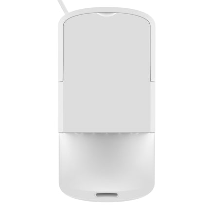 White electronic device on a white background