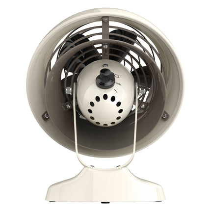 Ventilation fan with white and gray design on a white background