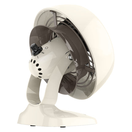White personal fan on a white background