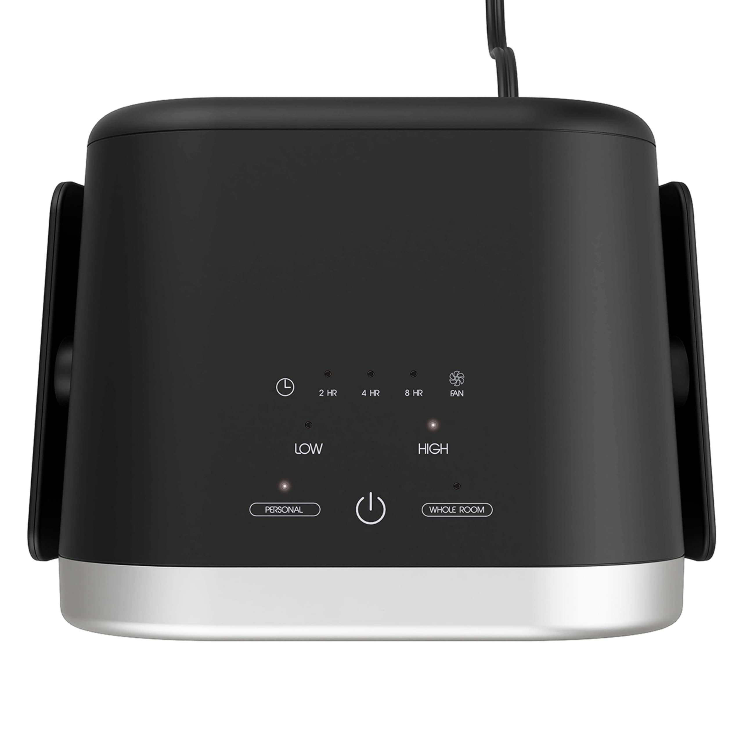 Vornado ceramic heater top view on a white background