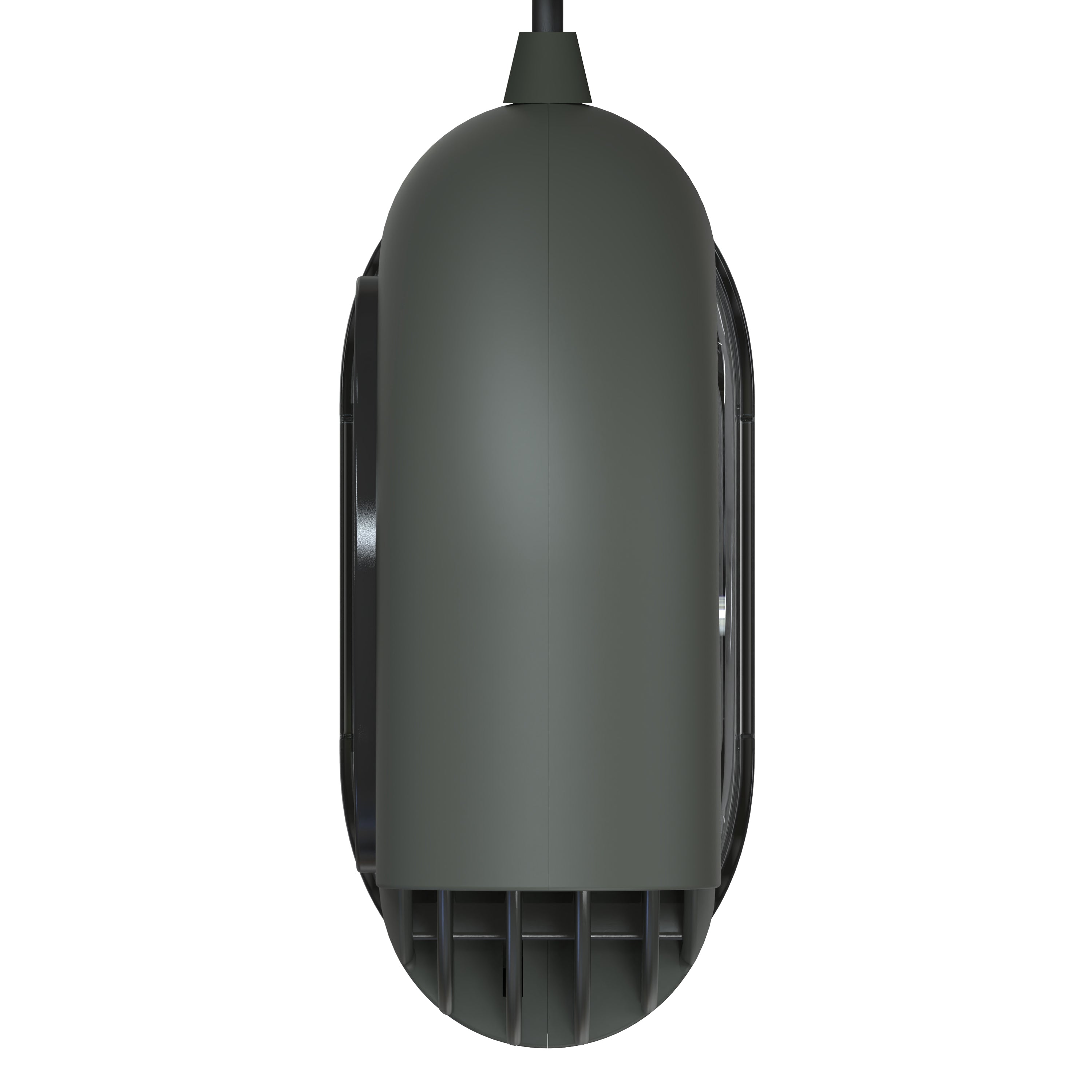 Gray pebl Vornado fan on a white background