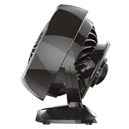 Black and silver fan with 'Vornado' branding on a white background