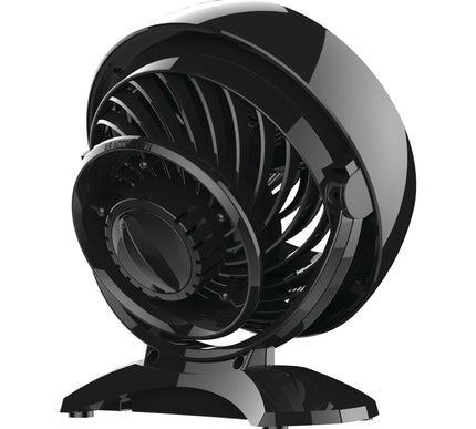 Black and silver fan with 'Vornado' branding on a white background