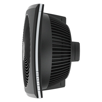 Black fan on a white background