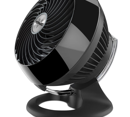 Black fan on a white background