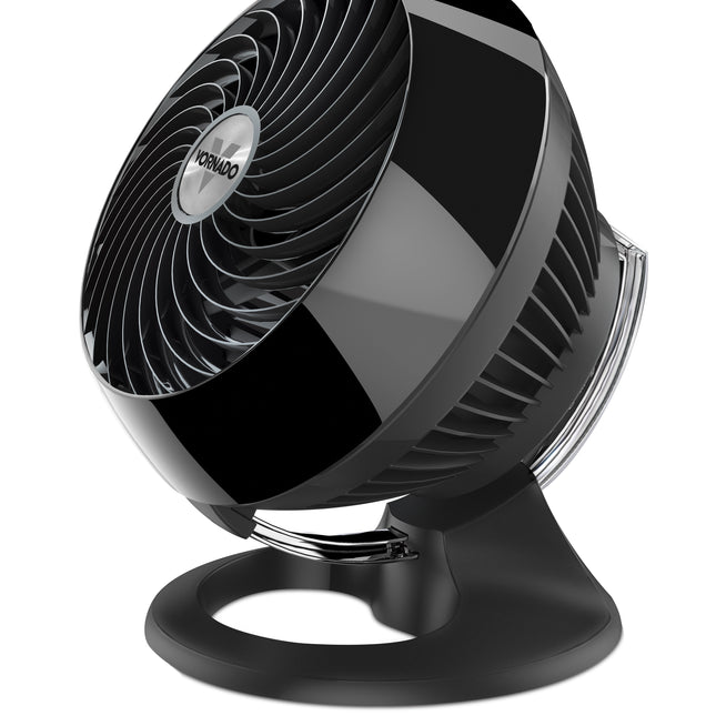 Black fan on a white background