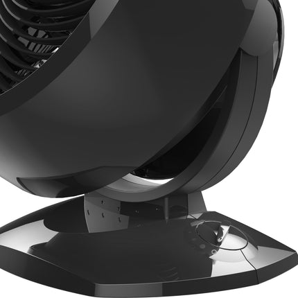 Black and silver fan with 'Vornado' logo on a white background