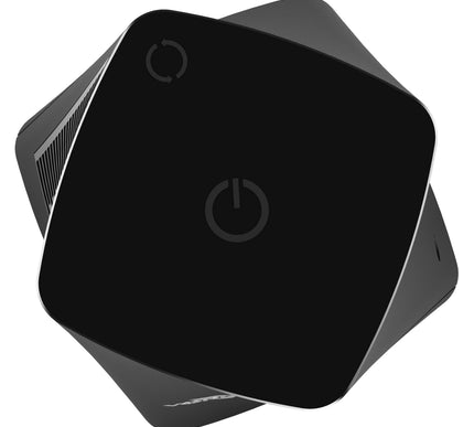 Black tower fan with Vornado logo on a white background