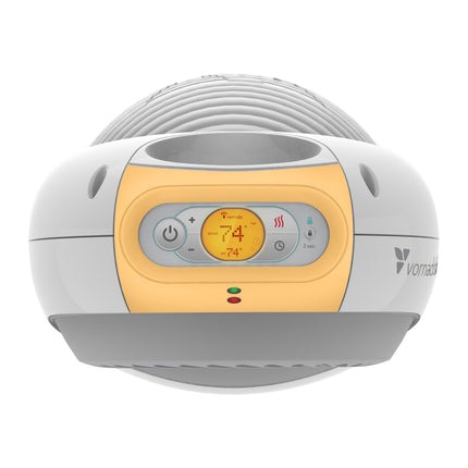 Heater with digital display on a white background