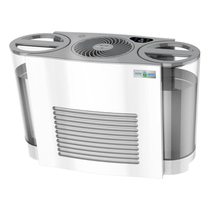 Modern humidifier with transparent design on a white background