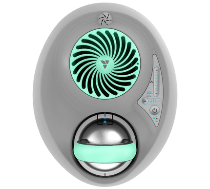 Humidifier with digital display and control buttons on a white background