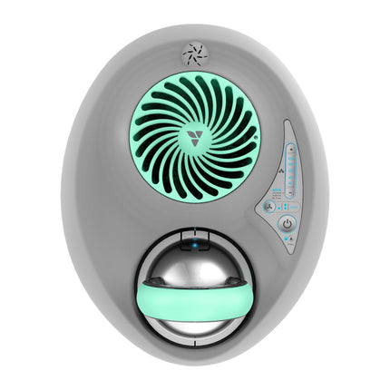 Humidifier with digital display and control buttons on a white background