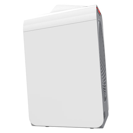 White space heater on a white background