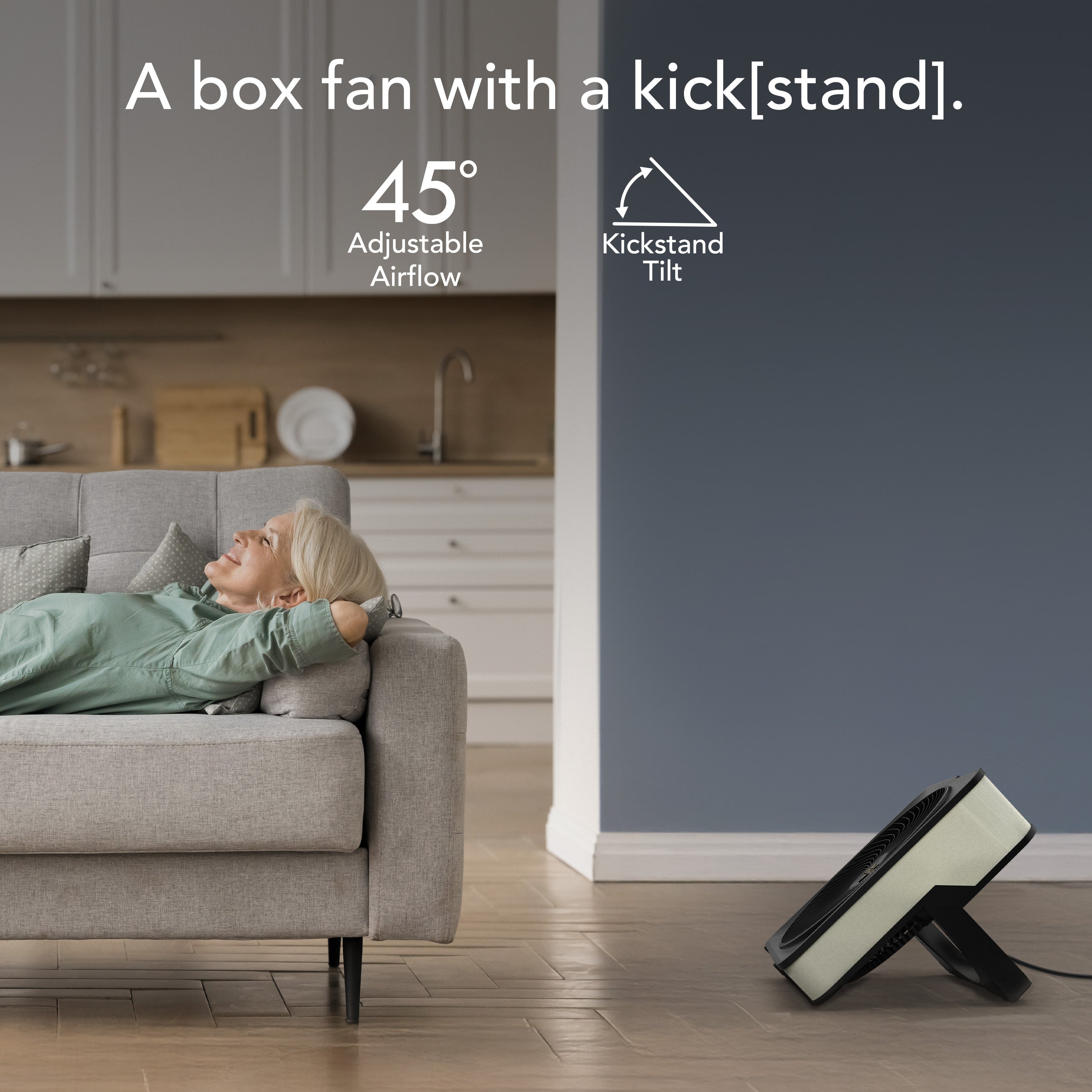 Model 80X High-Velocity Box Fan with Kickstand