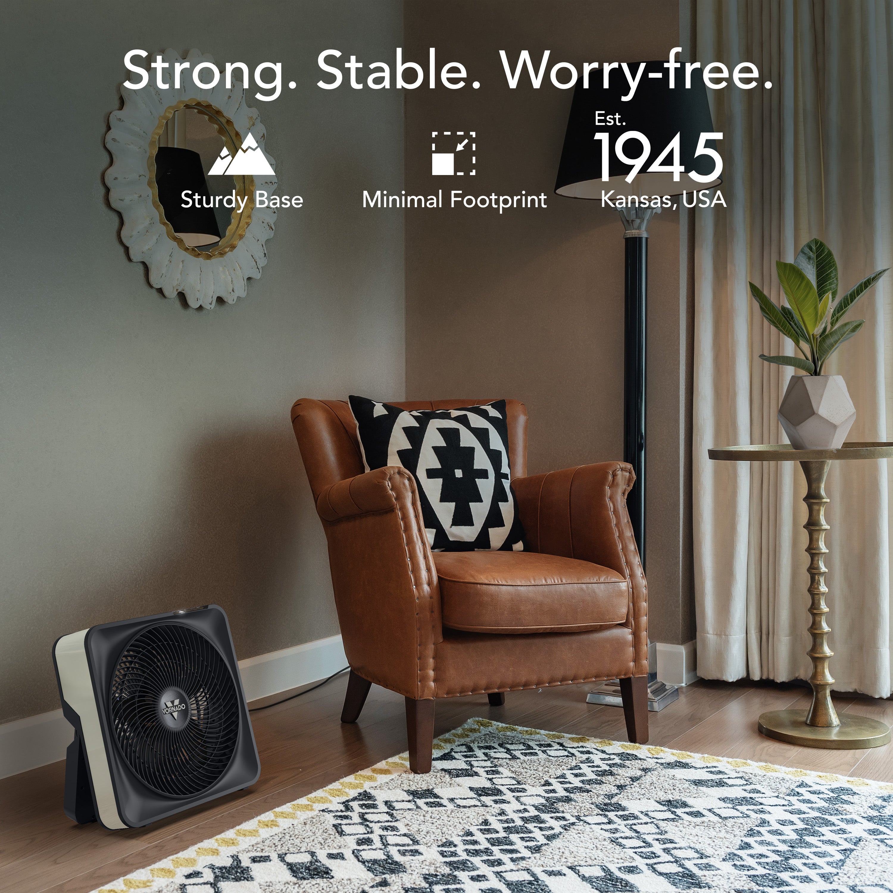 Model 80X High-Velocity Box Fan with Kickstand