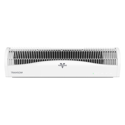 White window fan with 'Vornado' branding on a white background