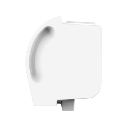 White window fan on a white background side view