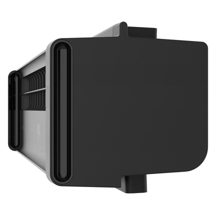 Black fan on a white background