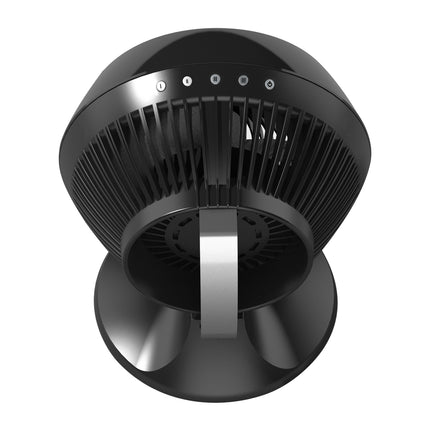 Black fan on a white background