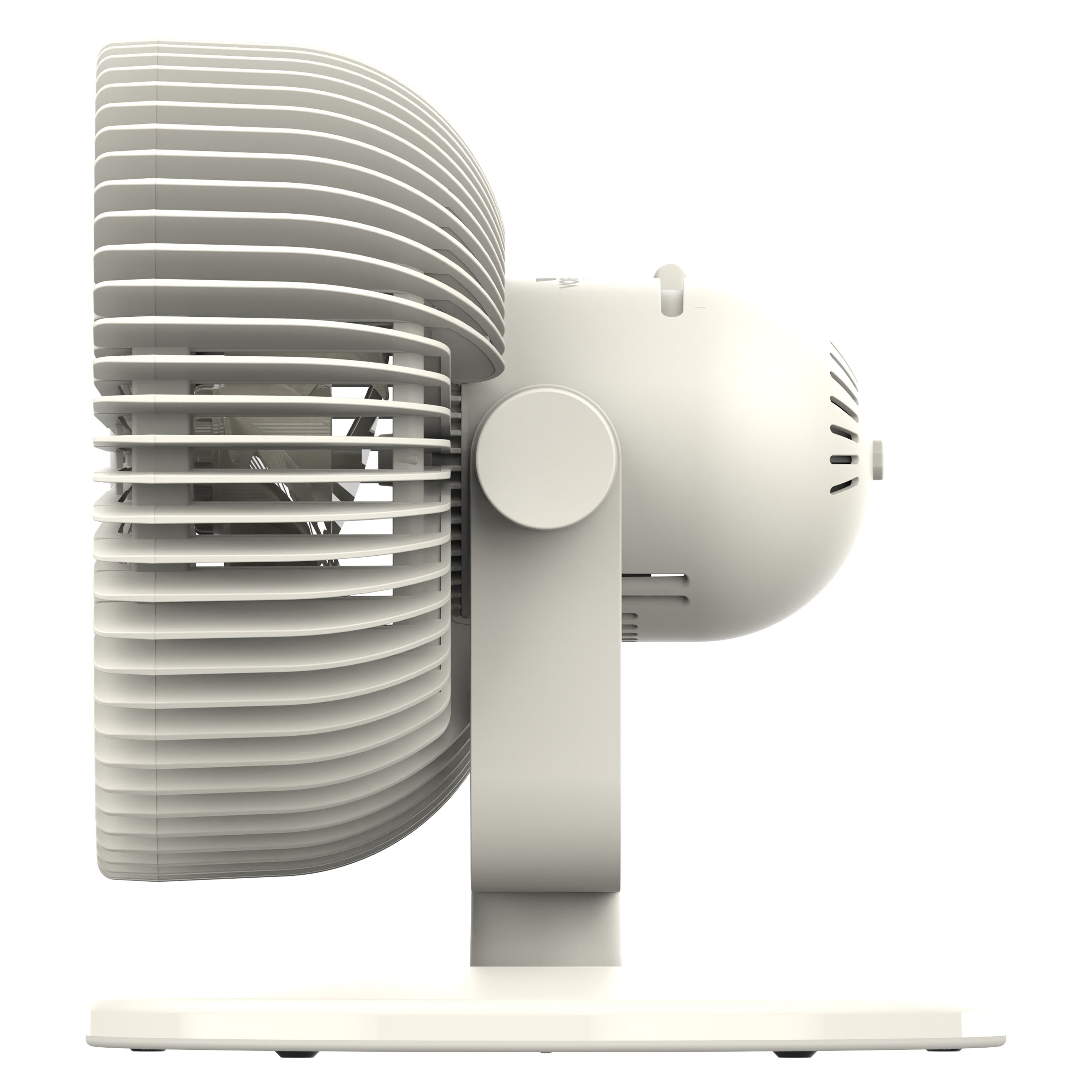 White air circulator on a white background