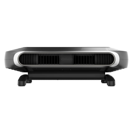 Black and silver electronic device on a white background