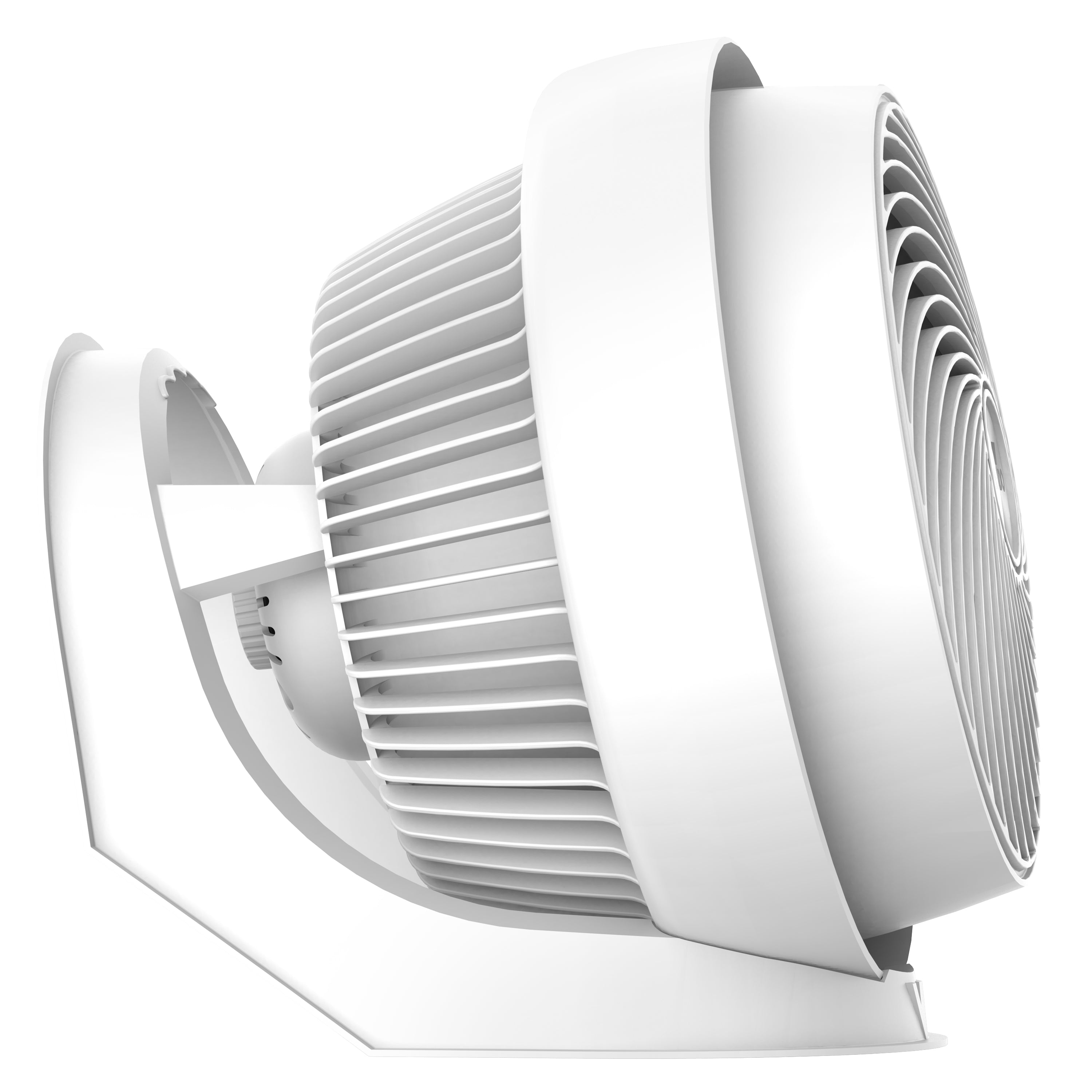 White fan on a white background