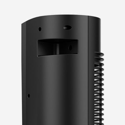 173 back view with focus on the carrying handle on blank background.