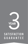3 Year warranty logo.