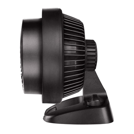 black fan on a white background