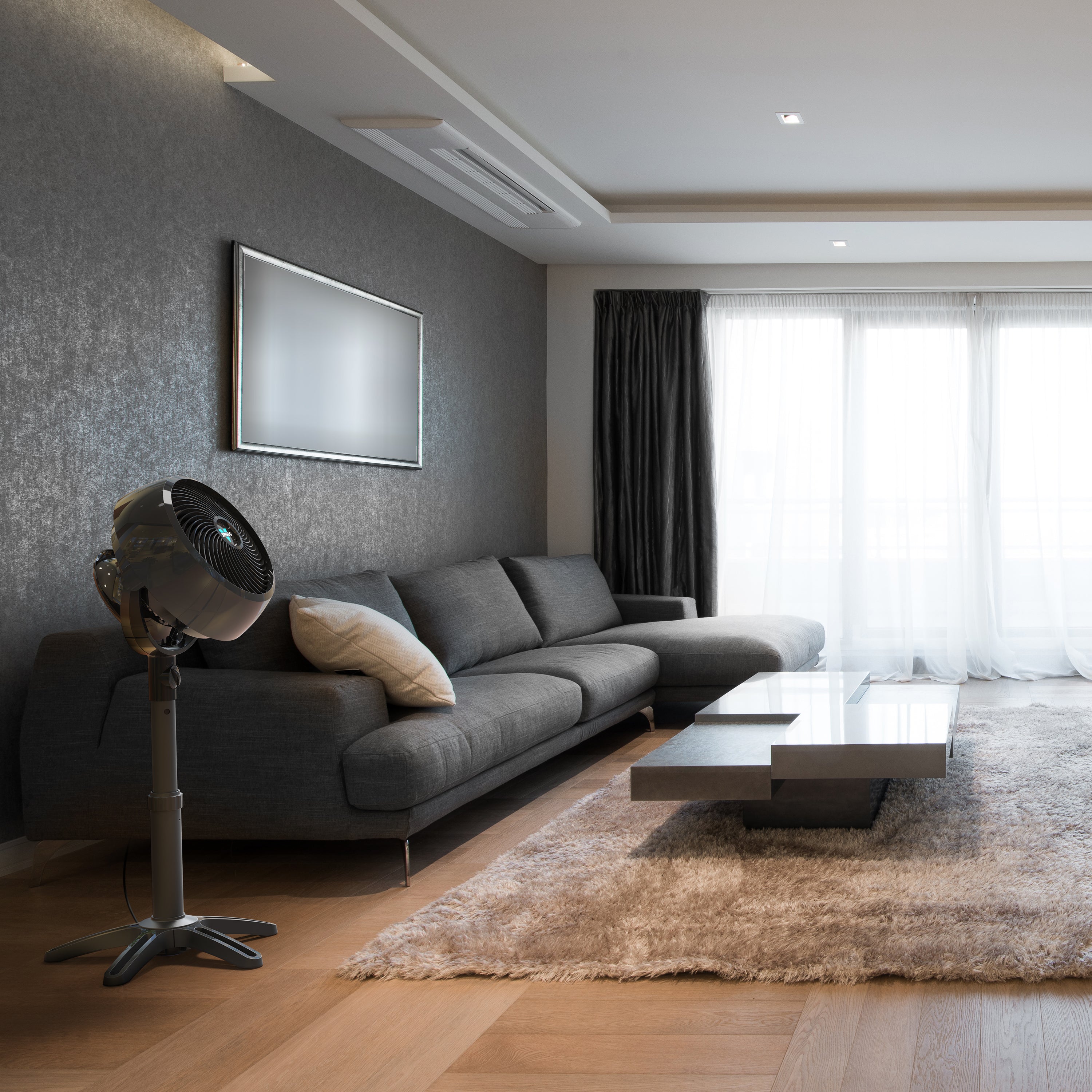 7803 next to a couch in a modern living room.
