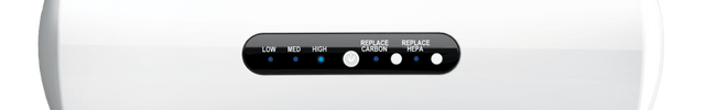 Top view of AC350 air purifier 