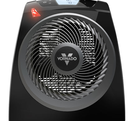 TAVH10 heater on a blank background front view of heat indicator light and grille
