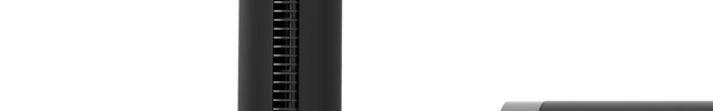 An airbar base in both horizontal Airbar and vertical tower fan position