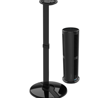 Atom 2S AE stand and unit separated on blank background.