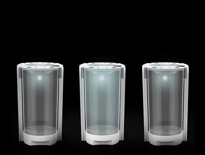 EVDC500 Evaporative Humidifier Tanks lit up