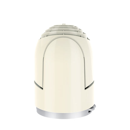 White fan closed on a white background