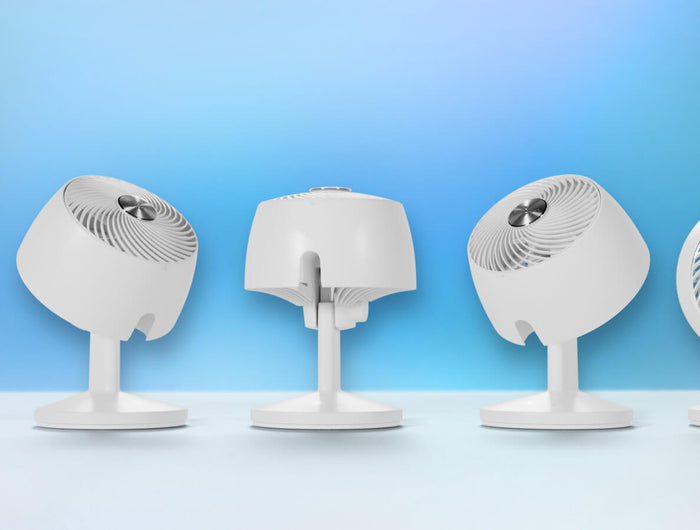 Omnio 7 in different omniwave stages against a gradient blue background.