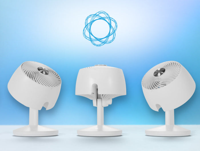 Omnio 7 in different omniwave stages against a gradient blue background.