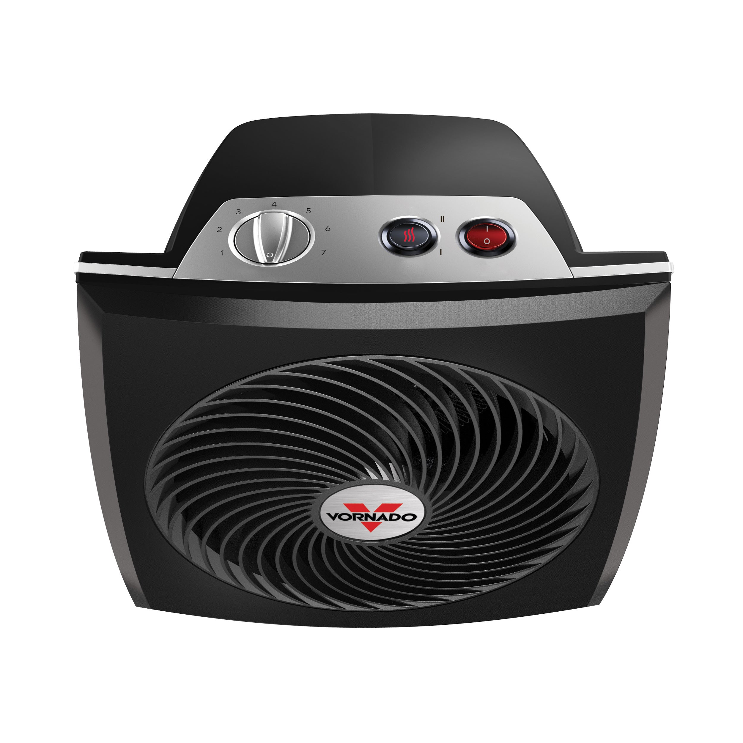 PVH heater on a blank background top view of manual controls
