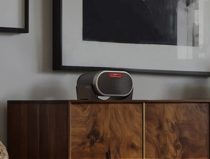 Lifestyle of VC-01 on a wood side table