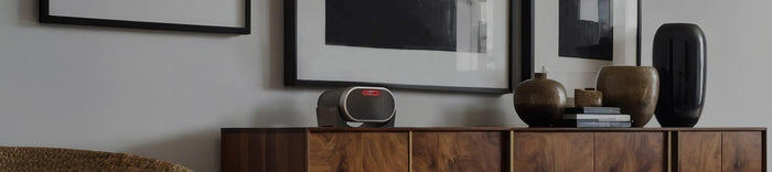 Lifestyle of VC-01 on a wood side table