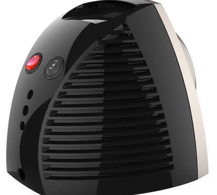 VH203 heater on a blank background back angled view of control switches