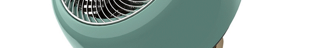 Gif of VHEAT swapping though Vornado Green., Vintage White, and Gunmetal colors.